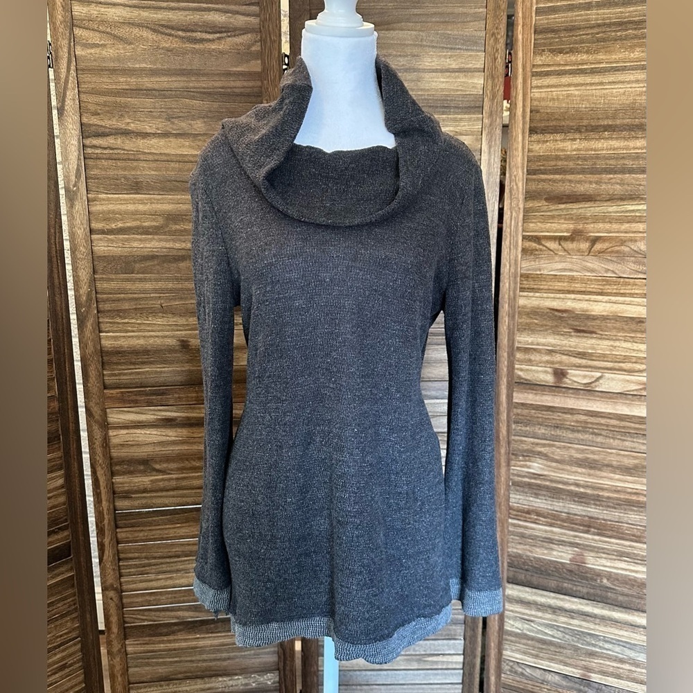 Anthropologie Maeve Risa Hacci Cowl Neck Tunic Pullover